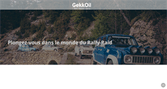 Desktop Screenshot of gekkoil.com